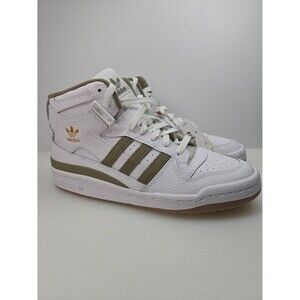 Adidas NEW Forum Mid White Orbit Olive Green Gum Shoes GZ3888 Men's 6.5 ***NOTE*